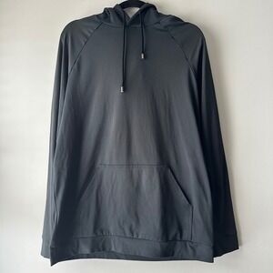 Grayson & Dunn Mens Black Pullover Hoodie Long Sleeve Size M Athletic